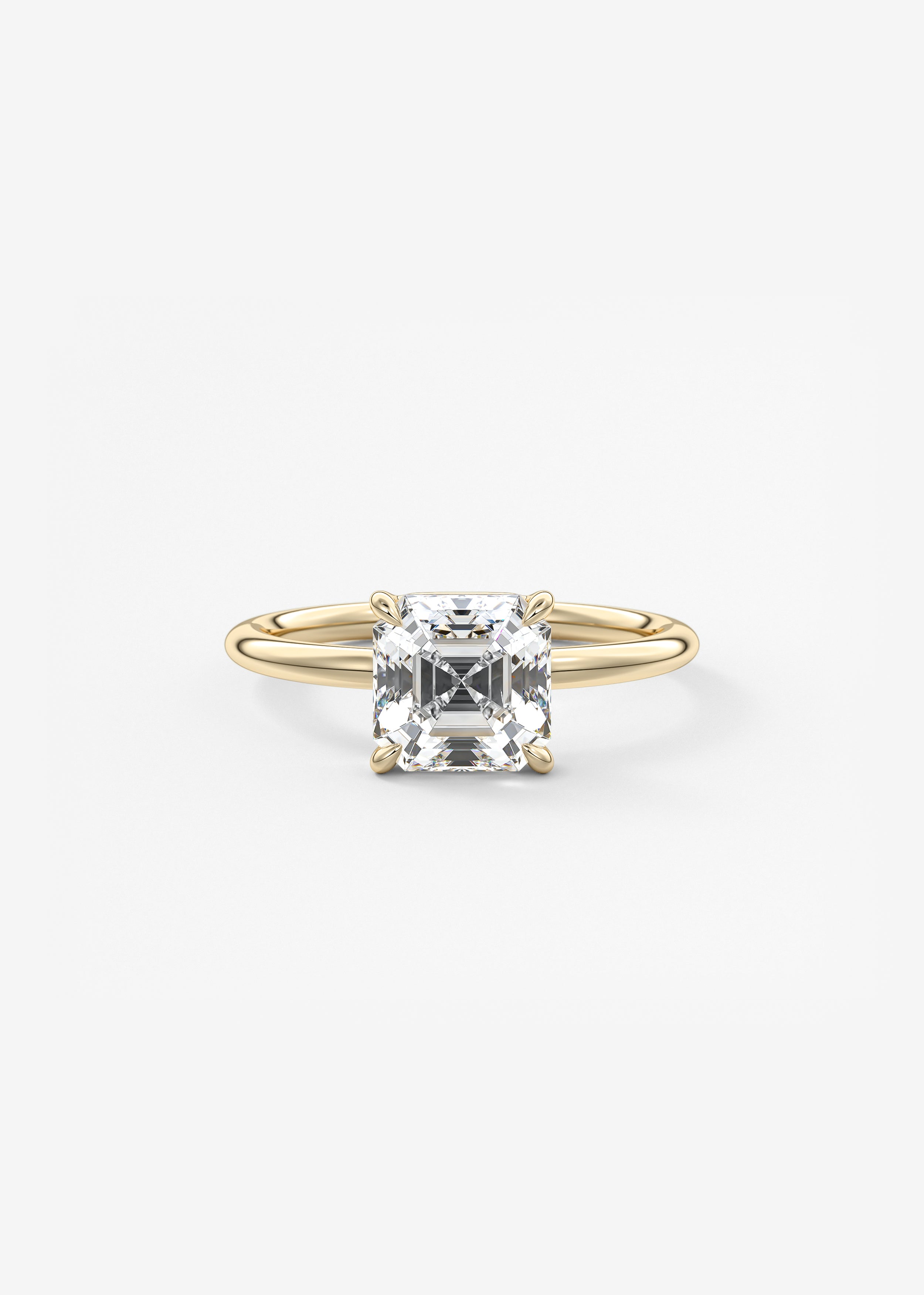 Oval Solitaire With Raised Basket Gallery Lab Grown Diamond Engagement Ring